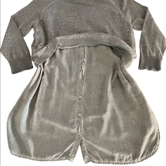 Womens cute pullover lightweight taupe sweater top - Picture 5 of 7